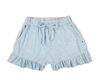 Simply Southern Terry Ruffle Shorts Crystal