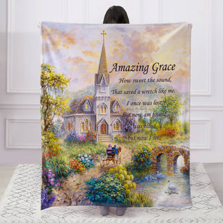Amazing Grace Faux Fur Blanket