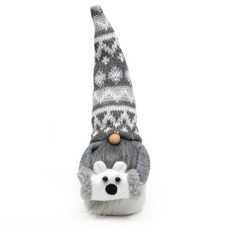 Small Gnome w/Polar Bear Muff