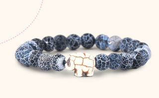 Fahlo Expedition Elephant Bracelet River Blue