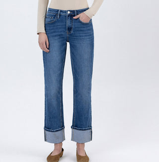 Lovervet High Rise Single Cuff Ankle Straight LV1608