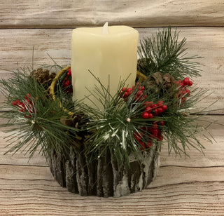 Woodland Battery Operated Candle