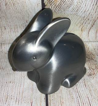 Silver Bunny Bank