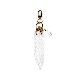 Crush Keep It Together Wristlet Keychain White