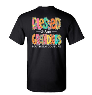 Southern Couture Classic Blessed to Have Grandkids Tee Black