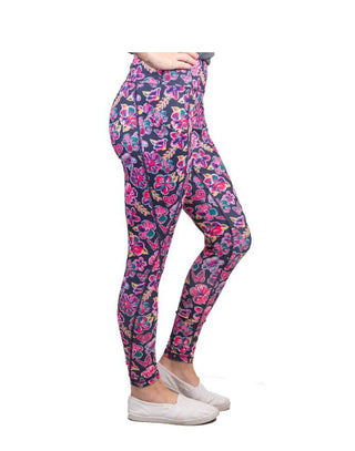 Simply Southern Sport Leggings Butterfly Small