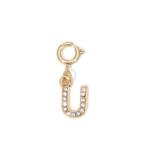 My Fun Colors Rhinestone Initial Gold U