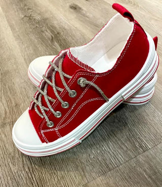 Very G Aman Sparkle Sneakers Red