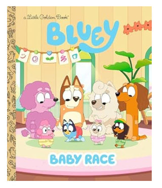 A Little Golden Book Bluey Baby Race