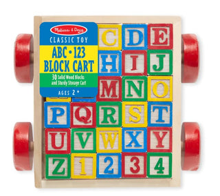 Melissa & Doug ABC 123 Block Cart