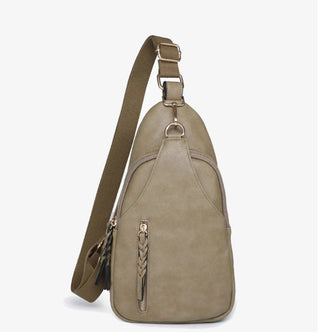 Jen & Co Nikki Sling Crossbody Light Olive M2342
