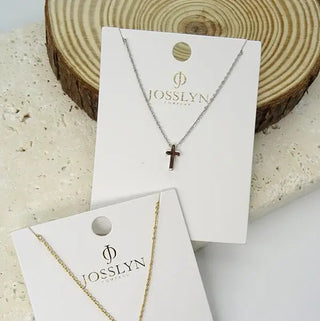 Josslyn Classic Mini Cross Necklace