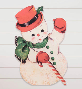 Vintage Snowman Sign