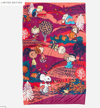 Vera Bradley Peanuts Plush Throw Blanket Fall for Peanuts