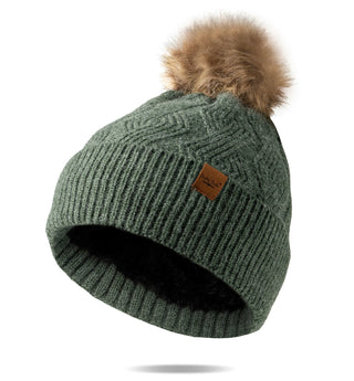 Britt’s Knits Mainstay Pom Hat Green