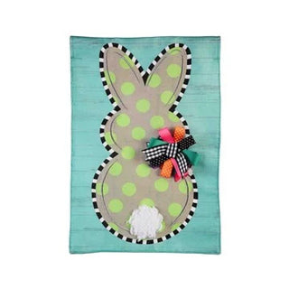 Polka Dot Bunny Garden Flag