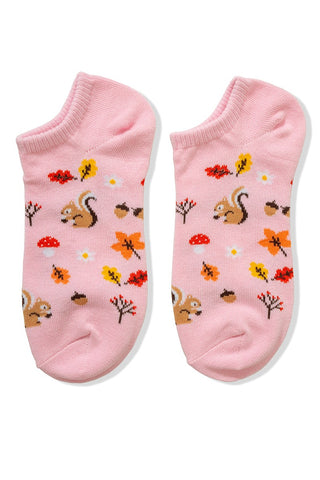 Zenana Autumn Ankle Socks Pink