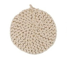 Cotton Crochet Pot Holder, Round