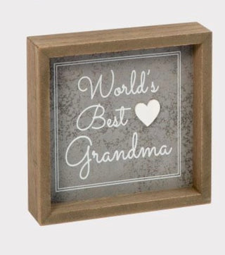 World’s Best Grandma Block Sign