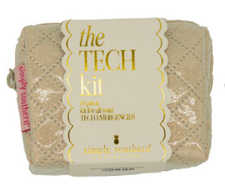 Simply Southern Mini Tech Bag Kit Gold Glitter