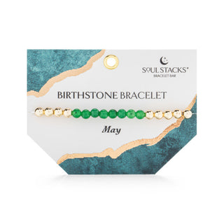 Soul Stacks Birthstone Bracelet May