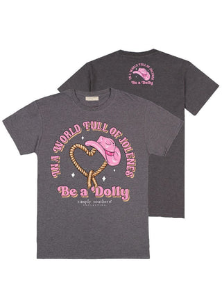 Simply Southern Short Sleeve World Iron Heather Large