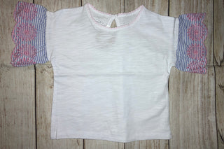 Mudpie White Eyelet Tee