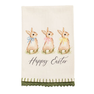 Mudpie Happy Easter Trim Towel
