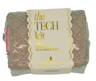 Simply Southern Mini Tech Bag Kit Silver Glitter