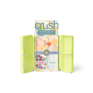 Crush Everything’s Fine Pill & Vitamin Organizer Lime