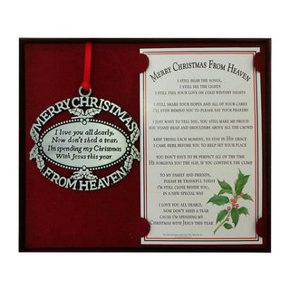 Merry Christmas From Heaven Ornament