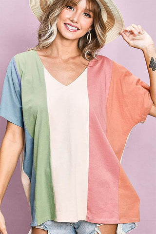 Bibi Color Block Top
