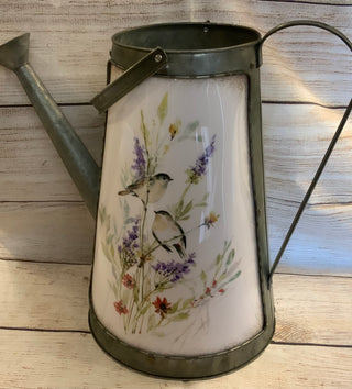Lighted Metal Watering Can