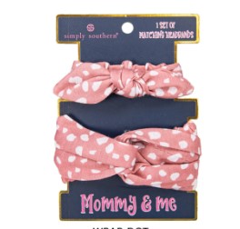 Simply Southern Mommy & Me Wrap Headbands Dots
