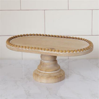 Beaded Pedestal Tray