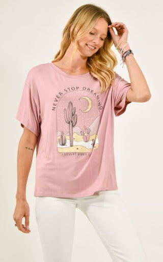 Sew in Love Never Stop Dreaming Desert Vibes Short Sleeve Shirt