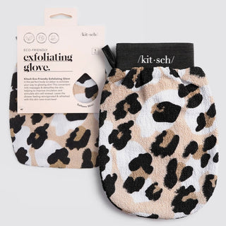 Kitsch Eco-Friendly Exfoliating Glove Leopard