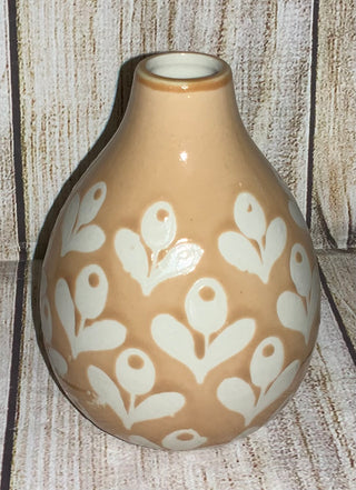 Stoneware Natural & White Vase Style 1