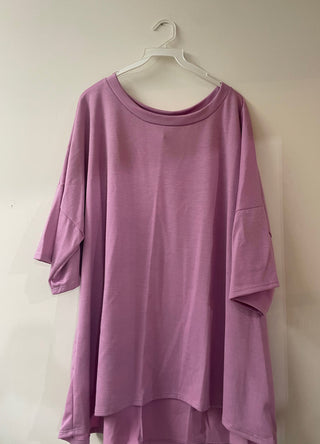 Sew In Love French Terry Short Sleeve Lilac