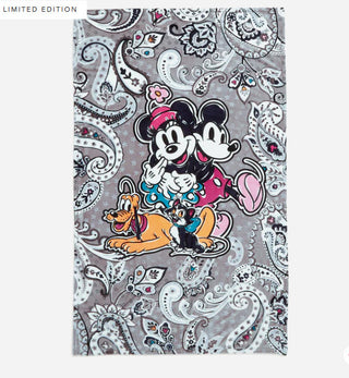 Vera Bradley Plush Throw Blanket Mickey Mouse Piccadilly Paisley
