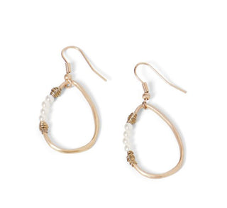 Whispers Teardrop with Side Pearls WN004249