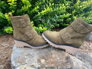 Corkys Woke Ankle Boots Moss