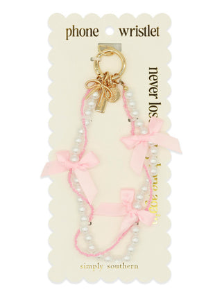 Simply Southern Phone Wristlet Pearl Pink