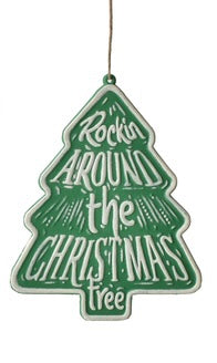 Embossed Metal Holiday Ornament