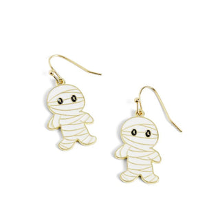 Whispers Halloween Enamel Dangle Earrings Mummy WN004686