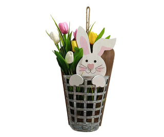 Bunny & Tulip Basket Hanging