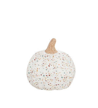 Autumn Blooms Ceramic Pumpkin