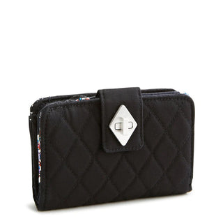 Vera Bradley Small Turnlock Wallet Moonless Night