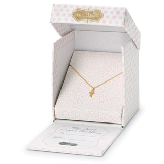 Mudpie My First Cross Necklace
