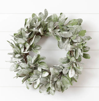 Frosted Lambs Ear Wreath